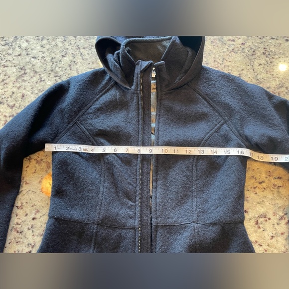 Women’s mountain khaki navy blue merino wool jacket size extra small - Picture 6 of 11